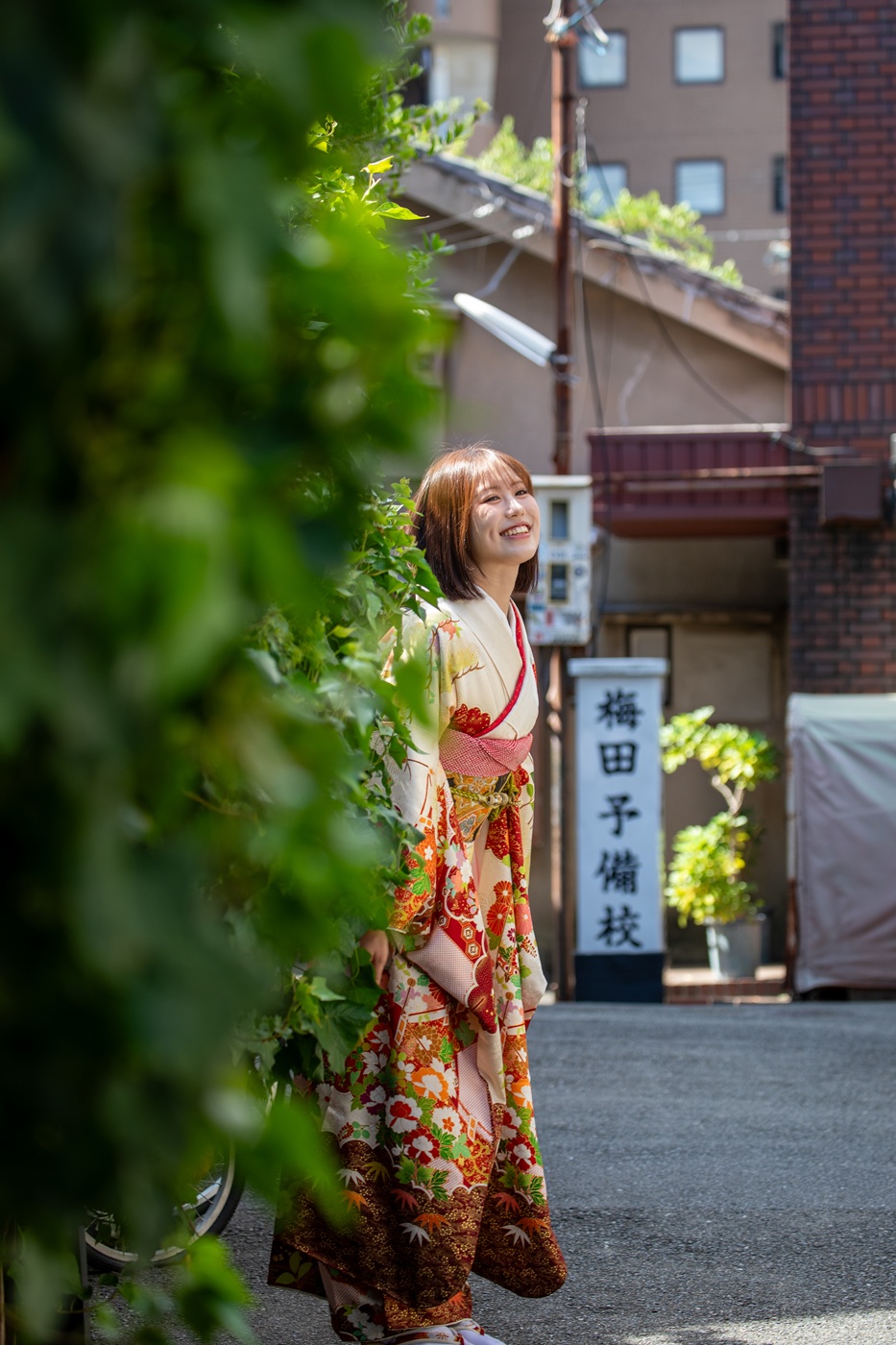 中崎町で振袖撮影